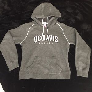 UC Davis Woman’s Hoodie - Gray & Pink - Size L